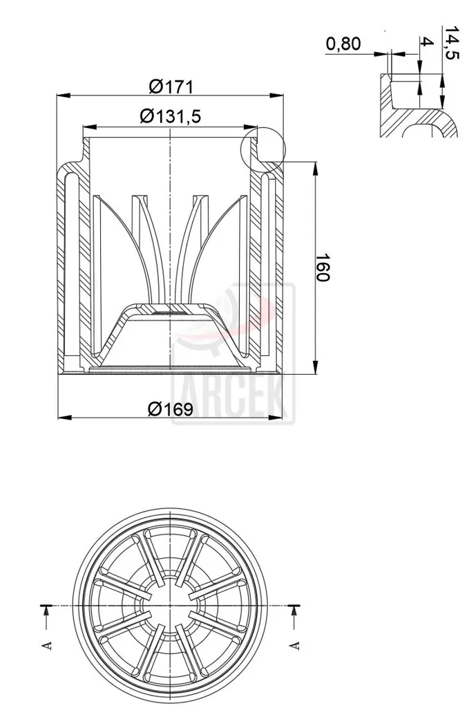 PLASTİK PİSTON 6121