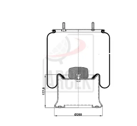 AIR SPRING WITH METAL PISTON 