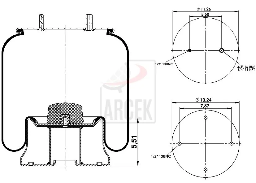 Air Spring -Complete Metal 