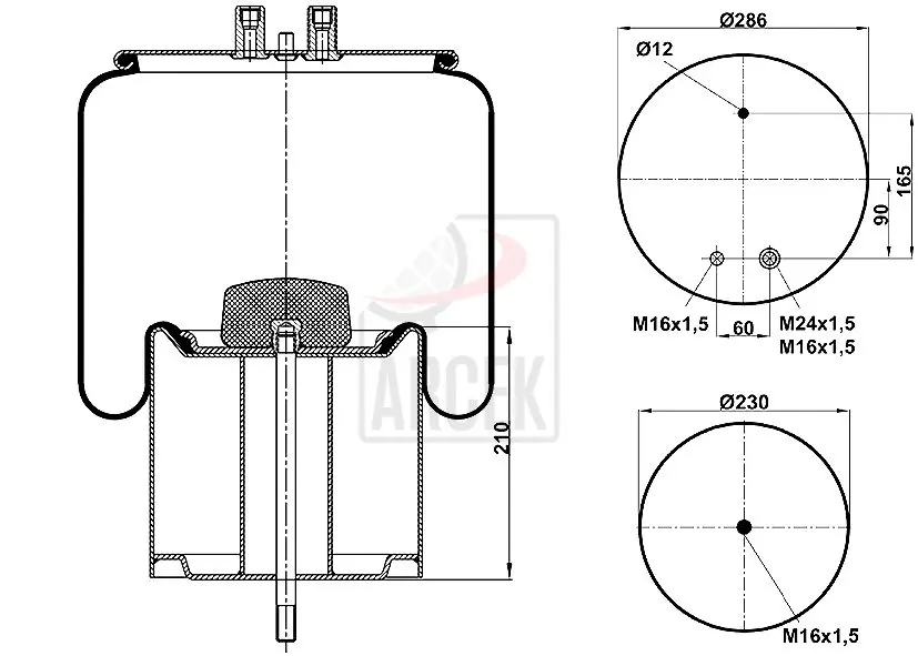 WITH METAL PISTON 