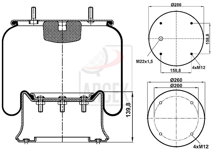 SÜSPANSİYON KÖRÜĞÜ - 1600-810 T